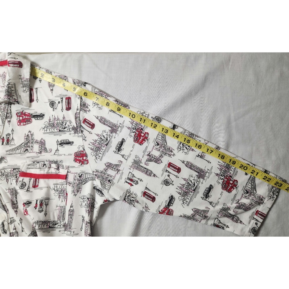 Laura Ashley Nightshirt Gown PJs XLARGE London Theme Designs Cotton Blend - Picture 4 of 5